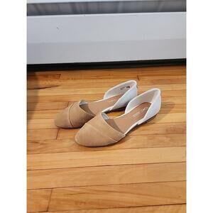 TOMS Jutti Dorsay Slip On Womens Beige Flats Casual 10017919T 7W